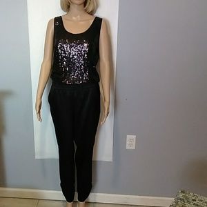 Women's Eva Mendes black jumpsuit